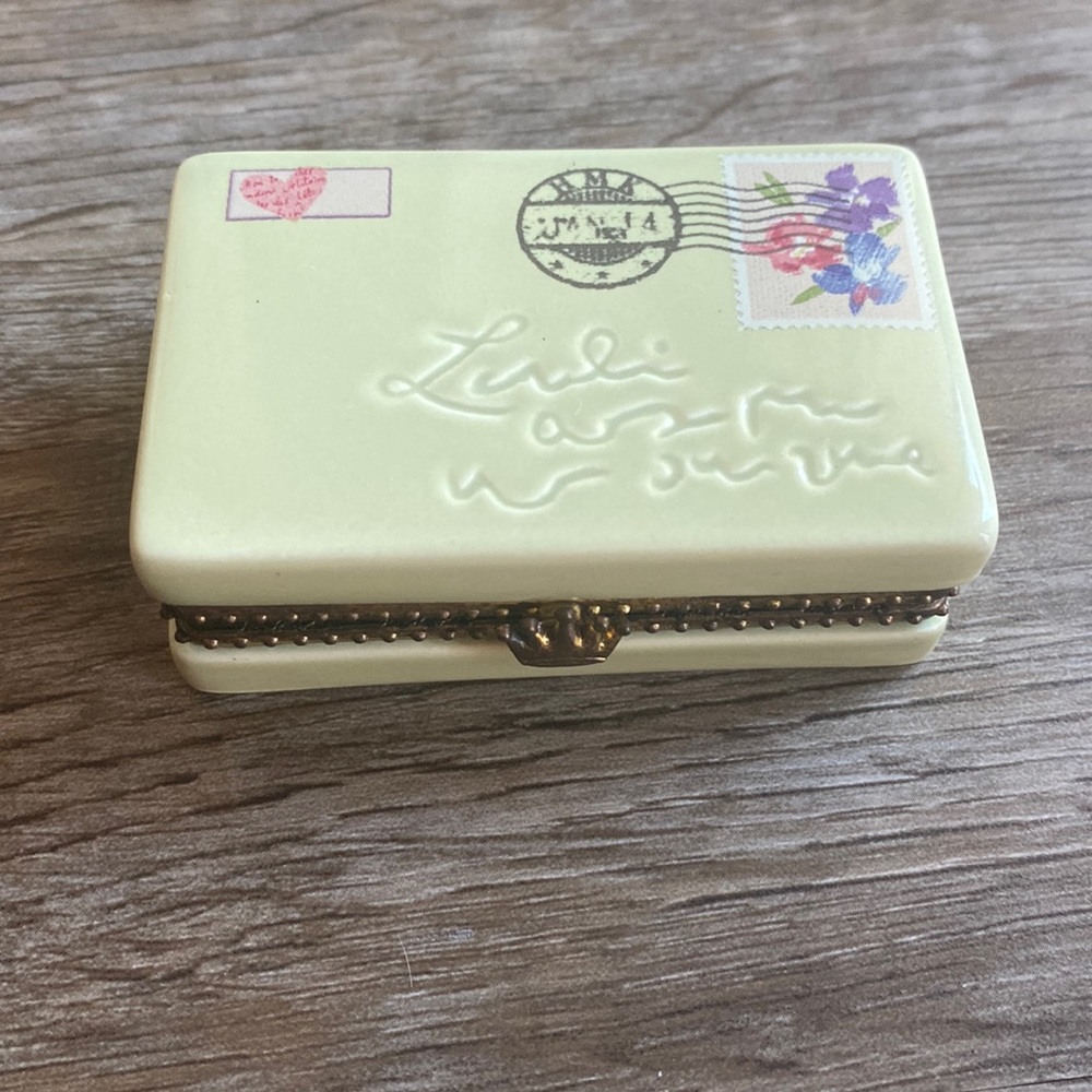 Hallmark Love Letter Mini Trinket Box Jewelry Box Vintage